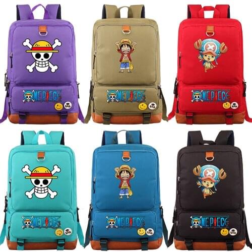 Gift Cartoon Comics Anime Skull One Piece Boy Girl School Bag Women Bagpack Teenagers Schoolbags Canvas Men Student Backpack