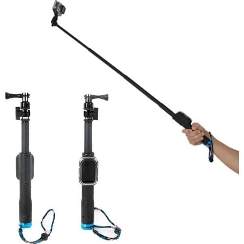 360 Rotate Portable Handheld Selfie Stick 35-98CM Monopod For Gopro Hero 3 4 5 action camera Accessories Sjcam xiaoyi