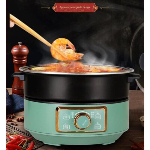 Factory direct chinese food lifting electric hot pot multifunctional stainless steel 5L large household hotpt munti cooker