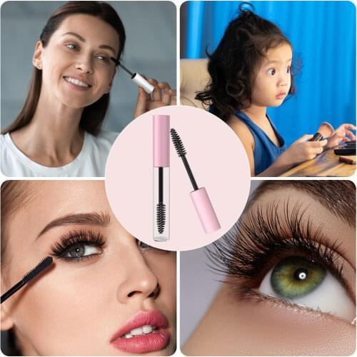 5pcs 10ml Empty eyelashes tube mascara tube vials bottle Tool Fashion For Castor Oil DIY Mascara Container Set With Silver Cap