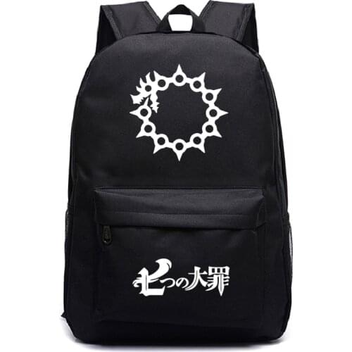 The Seven Deadly Sins Backpack Students School Shoulder Bags Teenages Travel Rucksack Daily Use Backpack