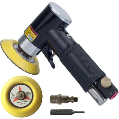 Wide Application AT-1500 90 Degree Eccentric Sander Pneumatic Polishing Grinding Machine Grinding Disc Sanding Tool Hardware