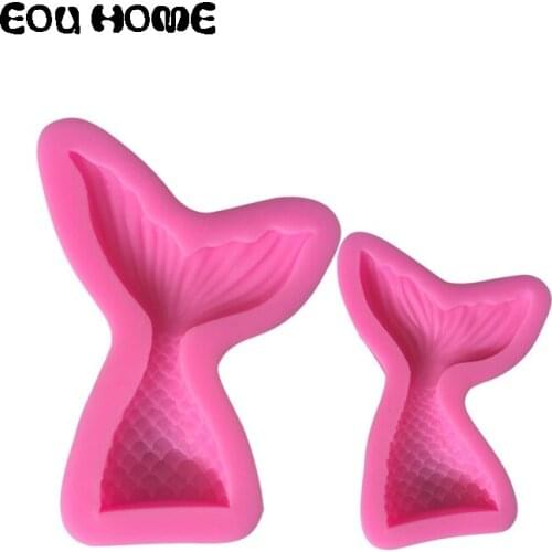 Mermaid Tail Silicone Cake Tools Fondant Molds Fishtail Jelly Candy Chocolate Cupcake Moulds Cake Decorating Kitchen Baking Tool