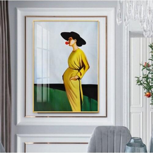 Modern Nordic Living Room Mural Light Luxury Decorative Painting Character Beauty Bedroom Painting Dining Room Wall Painting