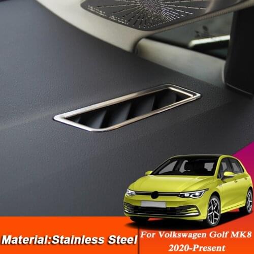 Car Styling Sticker For Volkswagen Golf MK7 2020-Present Dashboard Air Conditional Sequin Interior Sticker Auto Accessories
