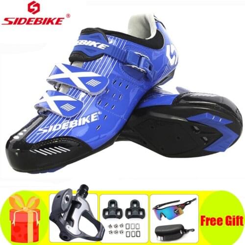 Sidebike Road Cycling Shoes Men Women Racing Road Bike Shoes Atop Bicycle Athletic Ultralight Professional Outdoor Sneakers