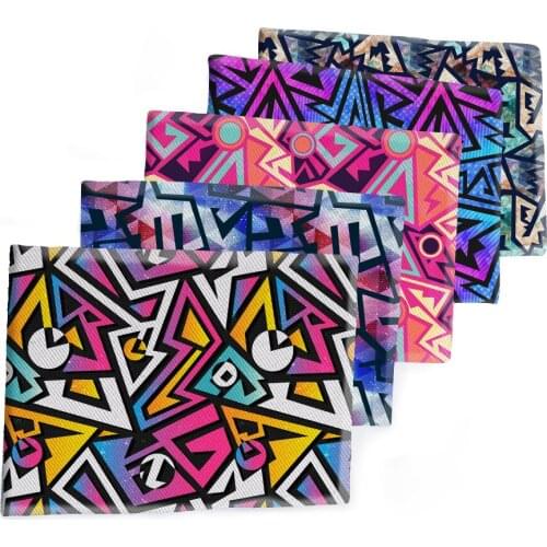 50*145CM Fabric Geometric Figure Pattern Printed Polyester Cotton Twill Fabric Patchwor Printed