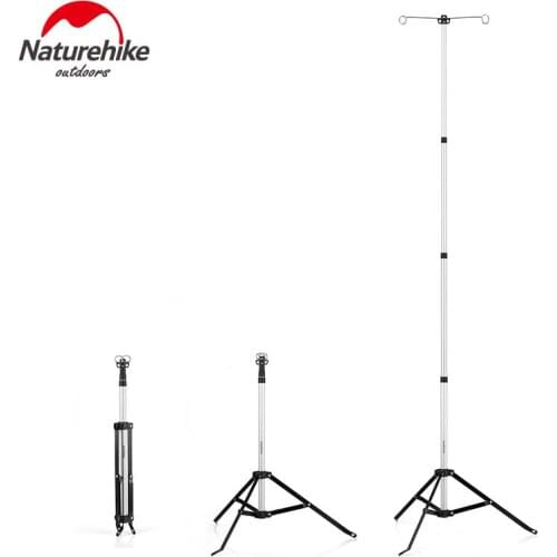 Naturehike Outdoor Camping Tent three-legged Light Stand Aluminum Alloy Telescopic Light Stand Camp Barbecue Lighting Bracket