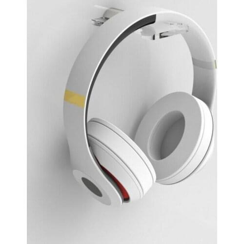 Universal Acrylic Headphone Wall Mount Headset Bracket Simple Hook Earphone Hanger Holder Stand Bracket Hanging Hook Rack