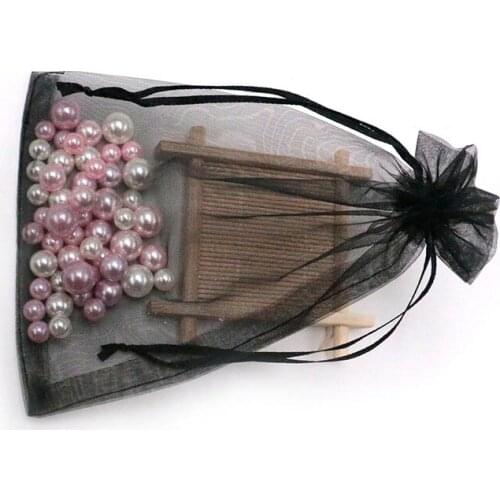 Jewelry Packaging 13x18cm 50Pcs/Lot Organza Gift Bags for Bracelet Packaging Drawstring Jewelry Bag Customize Logo