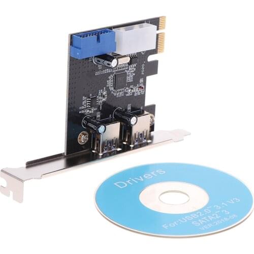 USB 3.0 PCI-E Expansion Card Adapter 2 Port USB3.0 Hub Internal 19pin Header USB 3 to PCIE PCI express adapter Card