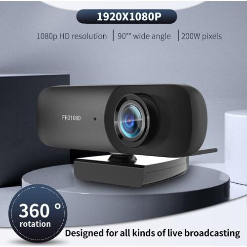 TISHRIC Full HD Webcam 1080P C70 USB Web Camera With Micphone For PC Autofocus Web Cam 2K Webcam For Computer Online Teach