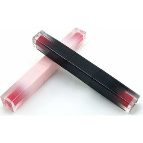 1 PCS 6ML Gradient Color Double Side Square Lip Gloss Tube Empty Lip Glaze Bottle Eyeliner Lipstick Plastic Cosmetic Container