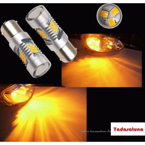 2pcs 1156 BA15S Bau15s P21W 1157 BAY15D P21/5W Car-Styling LED Turn Signal Light PY21W Yellow Amber White Red LED Parking Bulbs