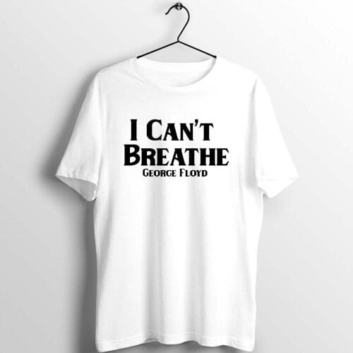 2020 summer 100% cotton men short sleeve T-shirt Unisex Men Women T Shirt George Floyd I Can't Breathe Artwork Printed Tee