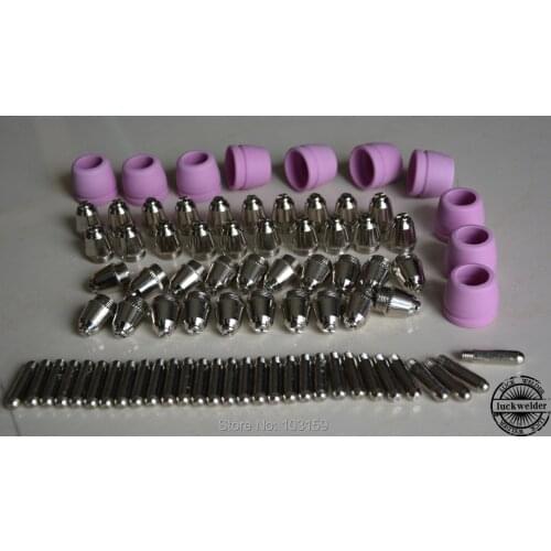 50/60A SG-55 AG-60 Plasma Cutting Torch Tip electrode Shield Consumables 80pcs
