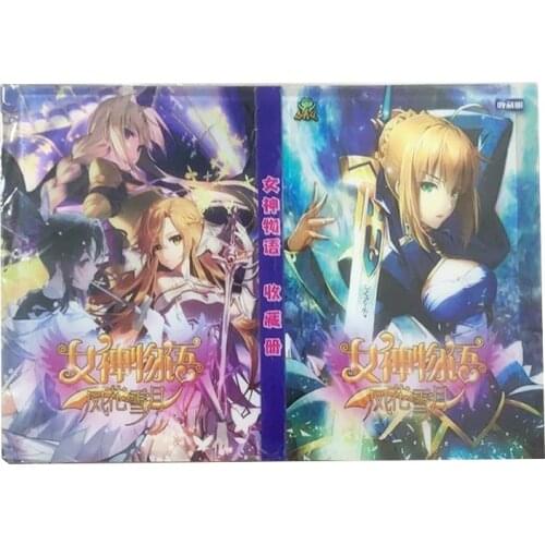 80/160Pcs Holder Album Goddess Story Novelty Gift Cards Book Album Book Top loaded List Playing Cards