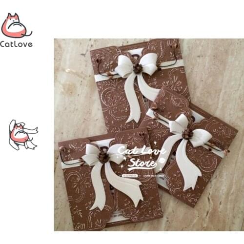 Big Bow Creative Metal Cutting Dies Scrapbooking Stencil DIY Decorative Craft Embossing Die Cuts Card Making New Dies For 2019