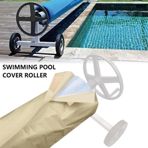 4.9m Swimming Pool Cover Outdoor Dustproof Waterproof UV Protective Pool Solar Roller Reel Cover Solar Blanket Swimming Tool