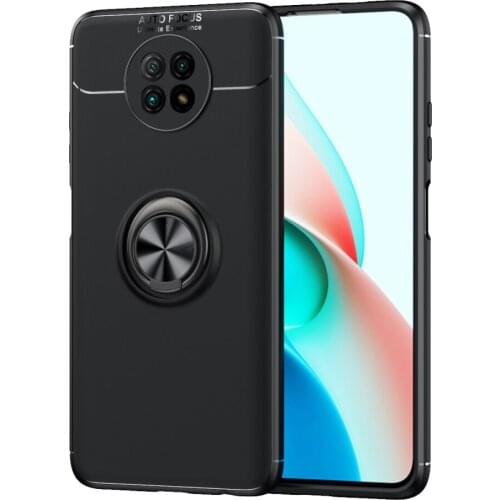 For Xiaomi Redmi Note 9 Pro 9S 9T Pro Max Phone Case,Luxury Colorful Soft Silicone Cover Metal Magnetic Ring Casing phone holder