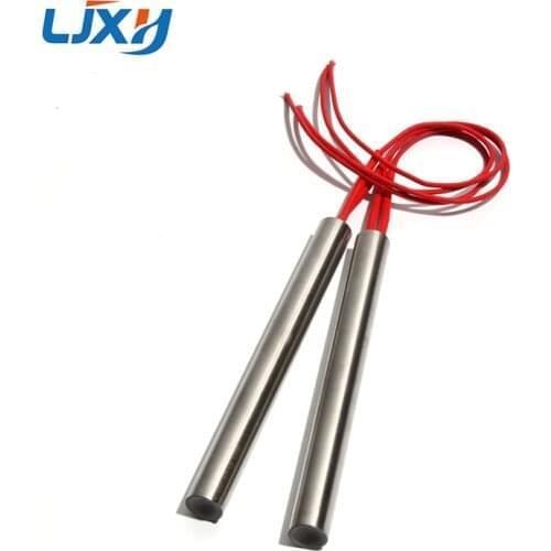 LJXH 2PCS 20mm 80~150mm Cylindrical Electric Heating Pipe Tubular Heater SUS Single-End Rod 110V/220V/380V 400/420/500/600/750W