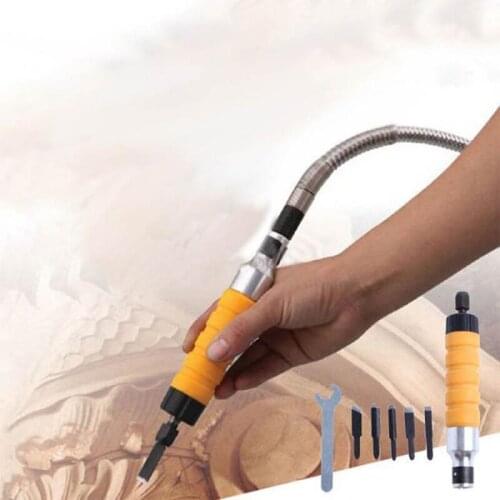 Electric Furniture Woodworking Root Carving Knife Tool Handle Flexible Shaft Chisel Carving Chisel Wood Carving Knife