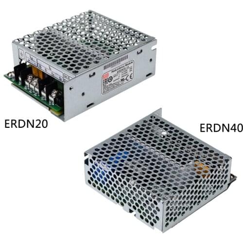 ERDN20/ERDN40 -5/12/24/48V Enclosed Redundancy Module Power Supply MEANWELL 2 channels for industrial control