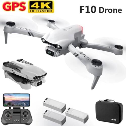 F10 Drone With Camera 4K HD Dual Wide Angle GPS 5G FPV Real-time Transmission Quadrotor RC Distance 2KM Professional Helicopter