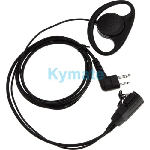 D Shape Clip-Ear Ptt Headset Earpiece Mic For Motorola 2 Way Radios GP88S GP300 GP68 GP2000 GP88 GP3188 CP040 A8 2 Pin