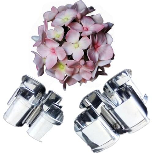 Hot Sale 2PCS/Lot Petal Cake Mold Hydrangea Flower Pattern Stainless Steel Metal Cake Cupcake Decorating Molds Baking Tools