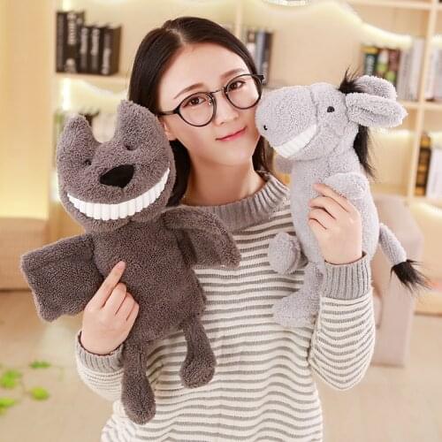 Ins net red small fresh cute cartoon plush toy smile big tooth doll rag doll ugly cute doll furniture decoration child comfort s