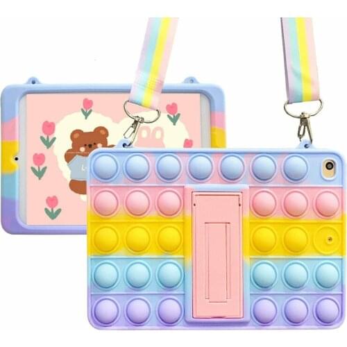 Fidget Toys Bubble For Ipad Air 4 10 9 Case 2020 Ipad Pro 11 2018 2020 Relieve Stress Tablet Case for Ipad Mini 1 2 3 4 5 Cover