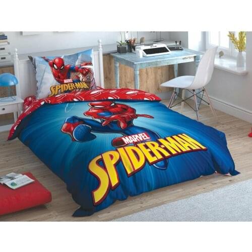 Crown Spiderman Time To Move Single Double Quilt Cover Team