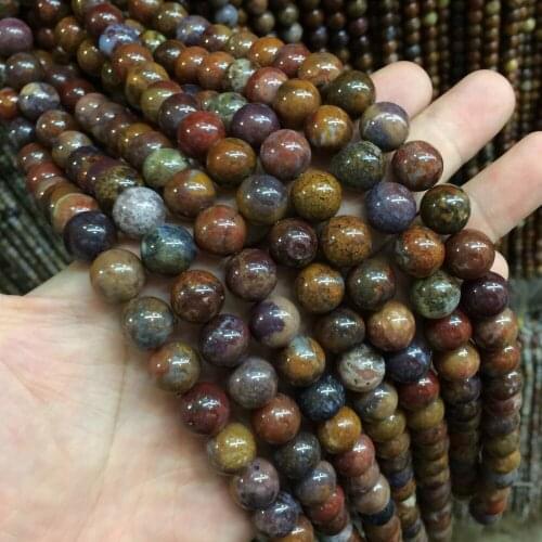 Round zhan guo agate stone beads natural gemstone beads DIY loose beads for bracelet making strand 15" wholesale