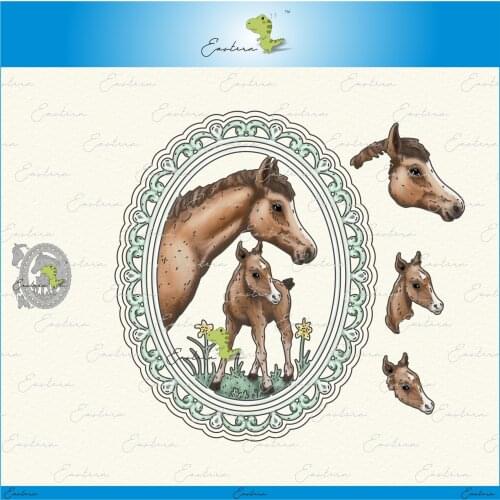 Horse frame metal cutting dies 2020 new diy die mould Scrapbooking Paper Making Embossing tools die cuts crafts dies