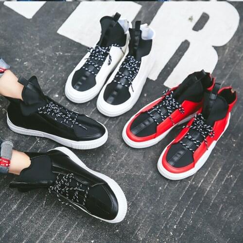 Sneakers mens slip cuero High casual shoes casuales sapatos sneakers zapatos man hot sneaker spring 39 hombre men para leather