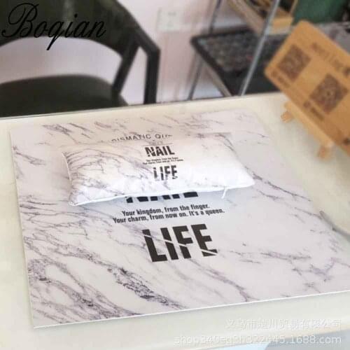 New Nail Art Hand Pillow Cushion Nail Polish Holder Soft PU Leather Sponge Arm Rest Stripe Flamingo Design Salon Manicure