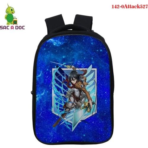 New Japan Attack on Titan Backpack Boys Mochila Para Hombre Anime Zipper Rucksack Laptop Shoulder Bag Schoolbag Women Travel Bag
