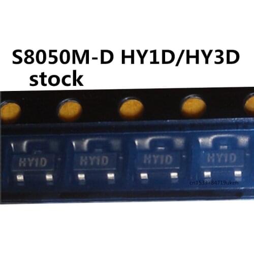 Original 100pcs/ S8050M-D HY1D/HY3D SOT23 1.5A