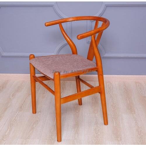 Y Chair Armrest Backrest Solid Wood Chair Net Red Modern Minimalist Chinese Negotiation Chair Household Log Chair Nordic Dining