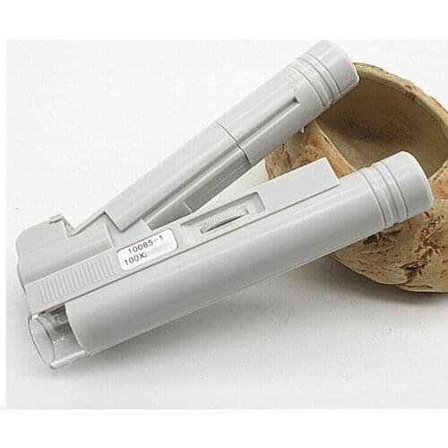 100X portable handheld multi-function zoom lens with LED light source antique identification microscope magnifying glass