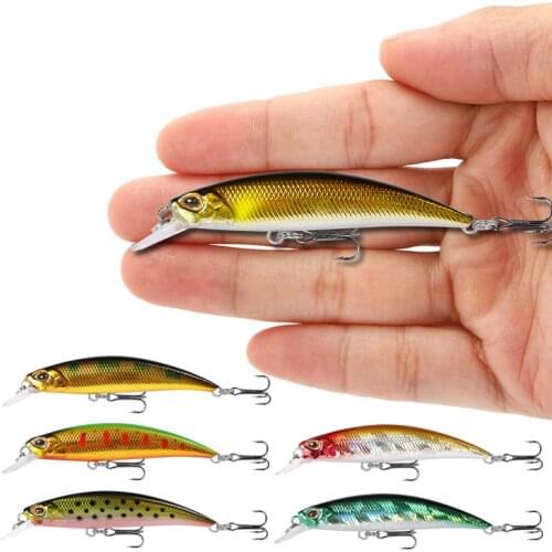 1PCS Japan Minnow Trolling Fishing Lure10g/7cm Sinking CrankBait Wobblers for Lifelike Laser Hard Bait Three Hook Fishing Tackle