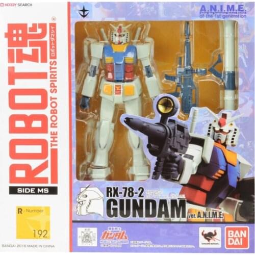 BANDAI Robot Soul 192 RX-78-2 Yuan Zu Gundam Amuro Animation Action Figurals Brinquedos Model