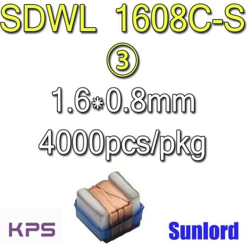 SDWL 1608C-S ③ Wire Wound Chip Ceramic Inductor Bluetooth Wlan 5G AI EMI 3C Phone Video Audio Computer Mobile GSM CDMA PDC