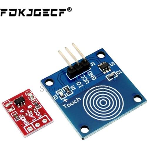 5PCS TTP223 Touch Key Switch Module Touching Button Self-Locking/No-Locking Capacitive Switches Single Channel Reconstruction