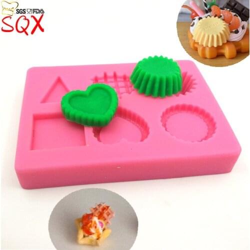 Waffle Shape Silicone Mold, Jelly, Chocolate, Soap, Cake Decorating DIY Kitchenware, Bakeware SQ1694