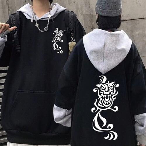 2021 Anime Tokyo Revengers Print Hoodies Long Sleeve Hanemiya Kazutora Sweatshirts Pullover Men Clothes