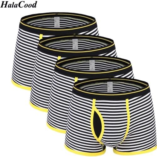 4Pcs/Lot New Hot Sell High Quality Fashion Sexy Underwears Panties Brand Mens Boxer Shorts Man Cotton Underpants Men Underwear