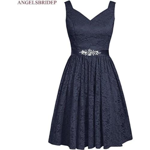 Vintage V-Neck Short Homecoming Dresses Formal Abendkleid Lace Sash Strap Special Occasion Graduation Dresses Party Gowns