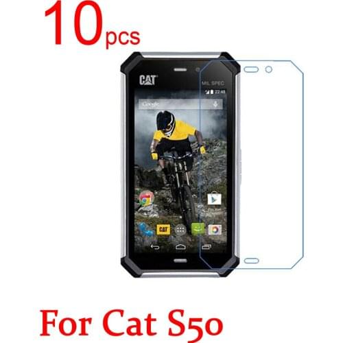 10pcs glossy Ultra Clear/Matte/Nano anti-Explosion LCD Screen Protector Film Cover For Cat S50 Protective Film + cloth